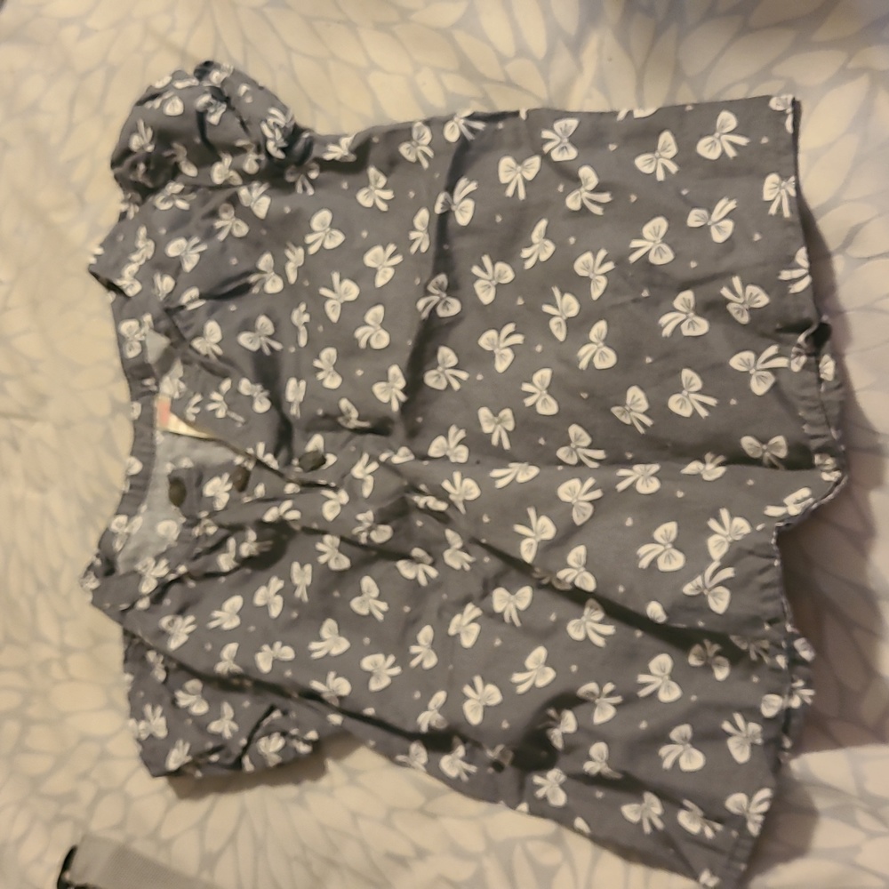 Girls Cherokee grey 4T blouse #110